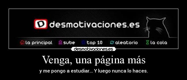 Venga, una página más -