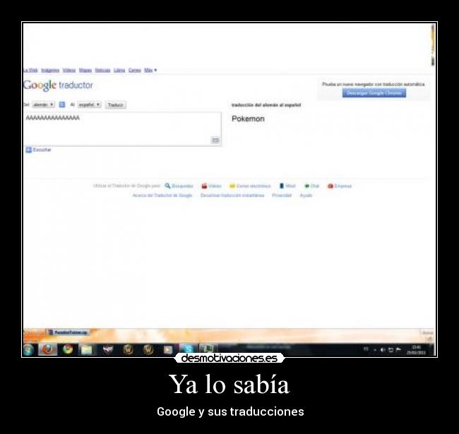 Ya lo sabía - Google y sus traducciones