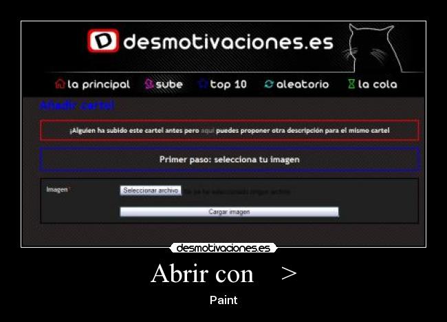 Abrir con > - Paint