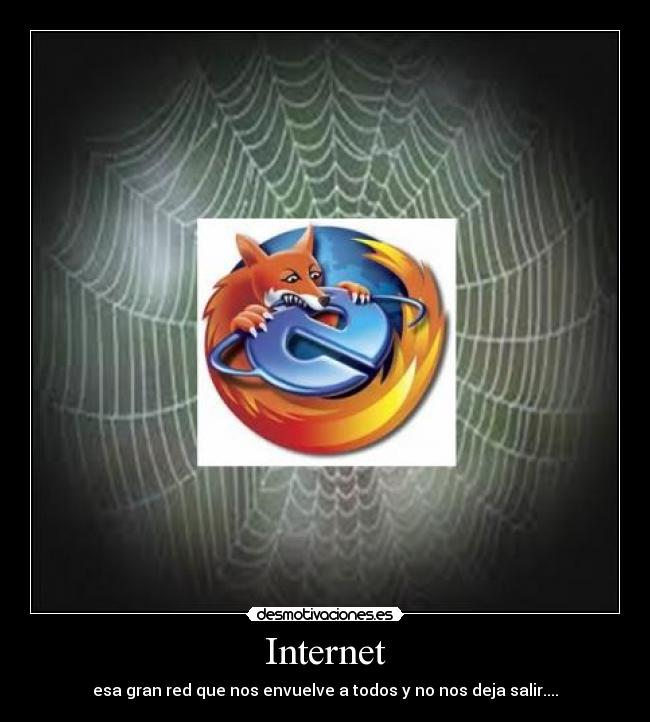 Internet - esa gran red que nos envuelve a todos y no nos deja salir....