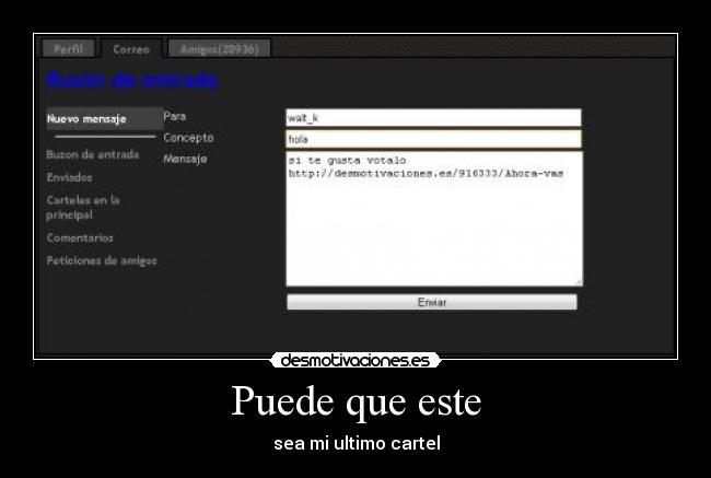 Puede que este - sea mi ultimo cartel