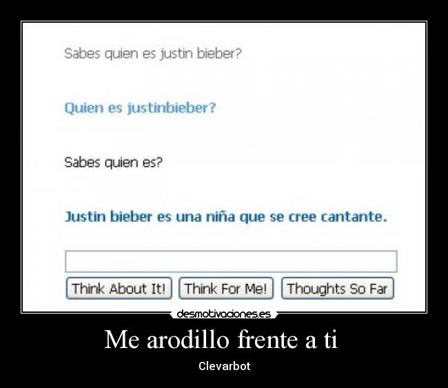 carteles cleverbot desmotivaciones