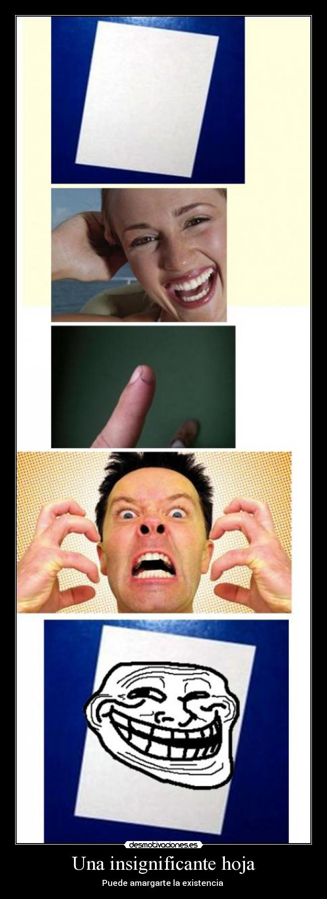 Una insignificante hoja -