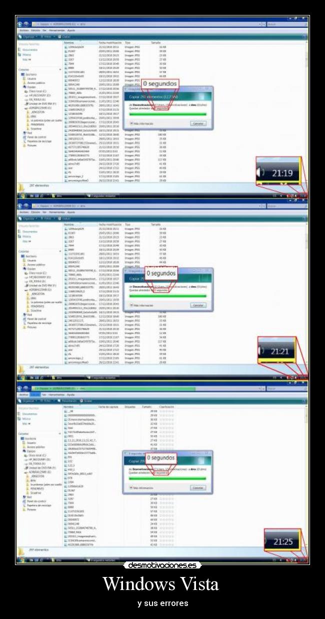 Windows Vista  - y sus errores