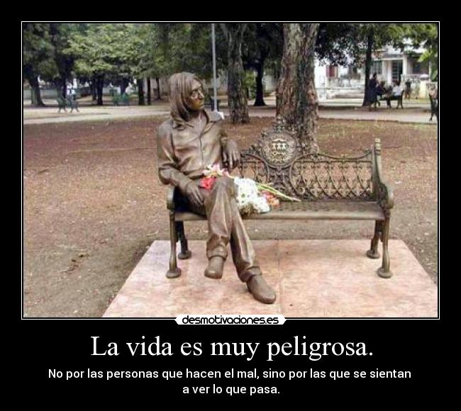 carteles vida vida muy peligrosa desmotivaciones