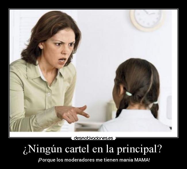 ¿Ningún cartel en la principal?  - 