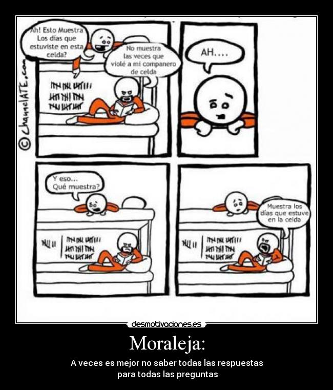 Moraleja: - 