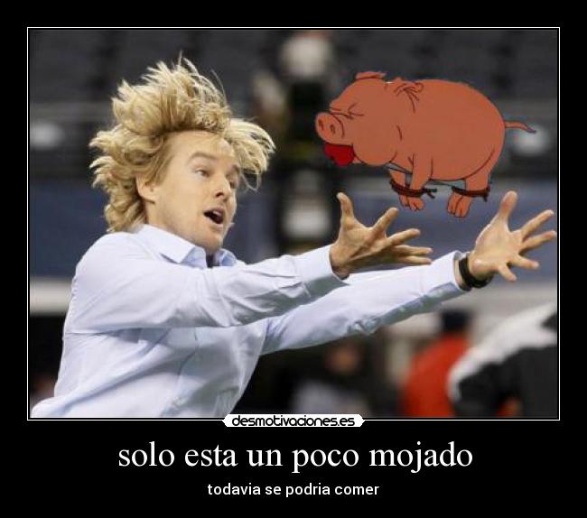 solo esta un poco mojado -