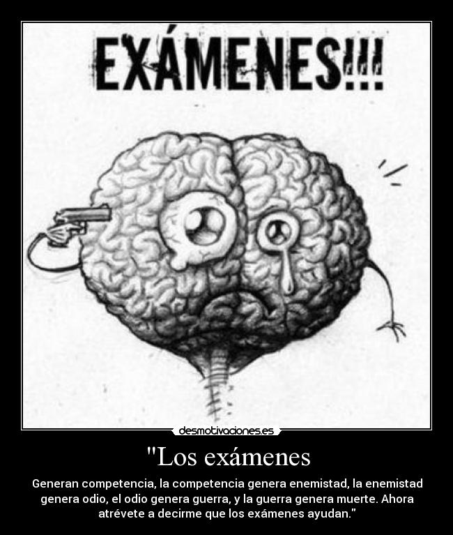 Los exámenes -
