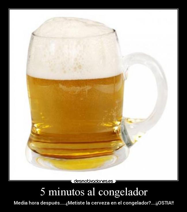 5 minutos al congelador - 