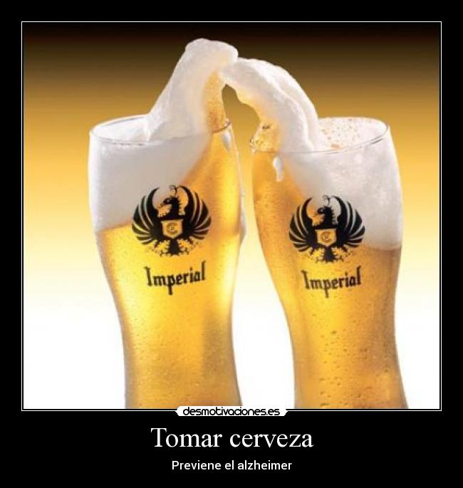 Tomar cerveza -