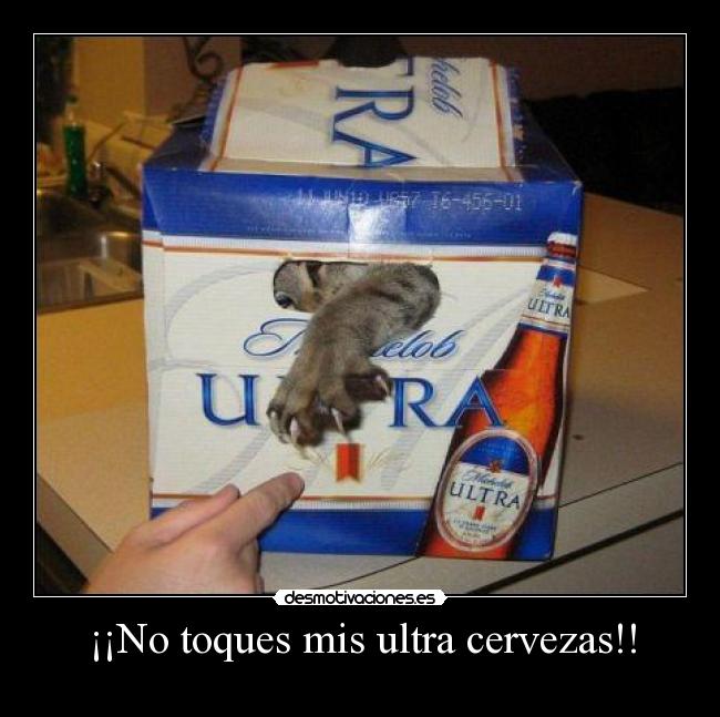 ¡¡No toques mis ultra cervezas!! - 