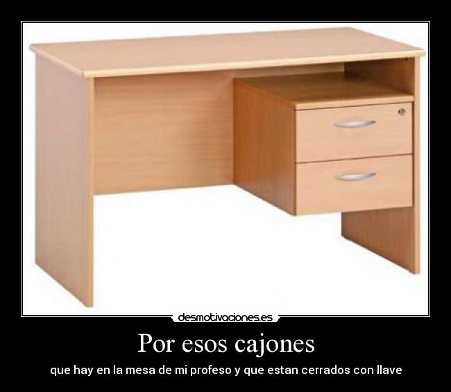 Por esos cajones -