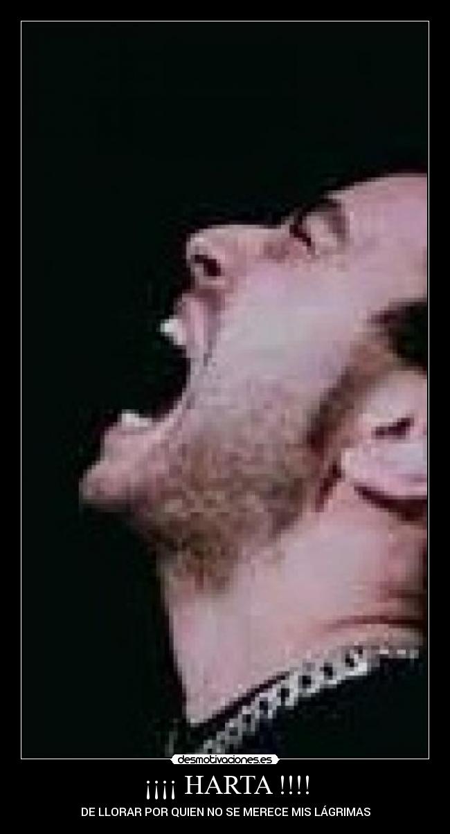 ¡¡¡¡ HARTA !!!! - DE LLORAR POR QUIEN NO SE MERECE MIS LÁGRIMAS
