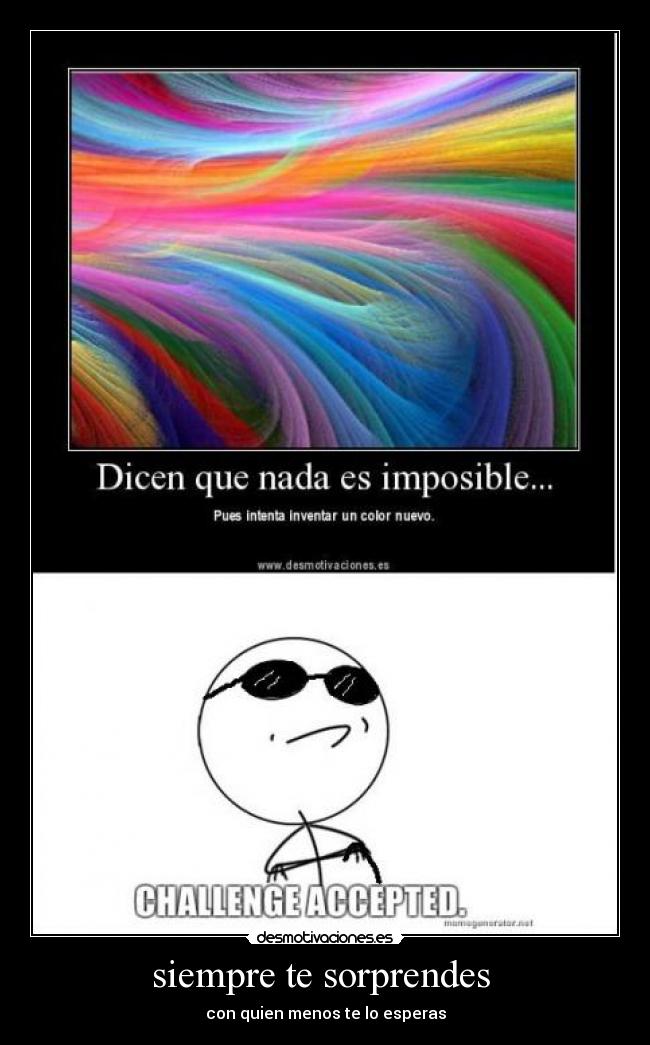 siempre te sorprendes  - 