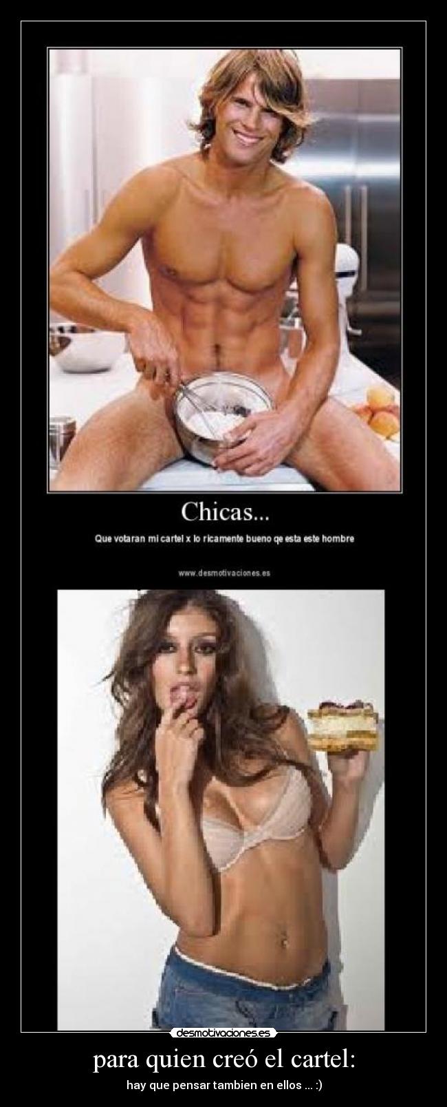 para quien creó el cartel: -