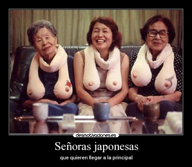 Señoras japonesas - que quieren llegar a la principal