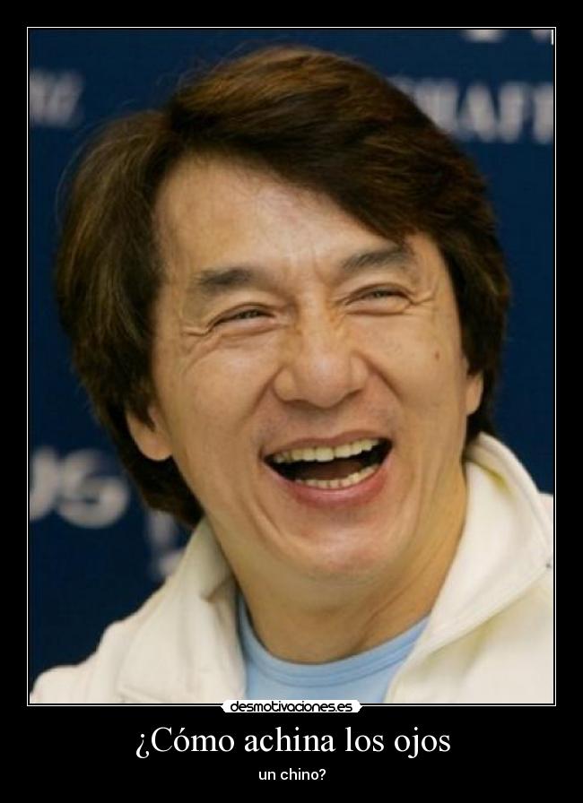 ¿Cómo achina los ojos - un chino?
