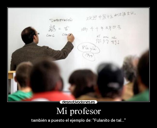 Mi profesor - 