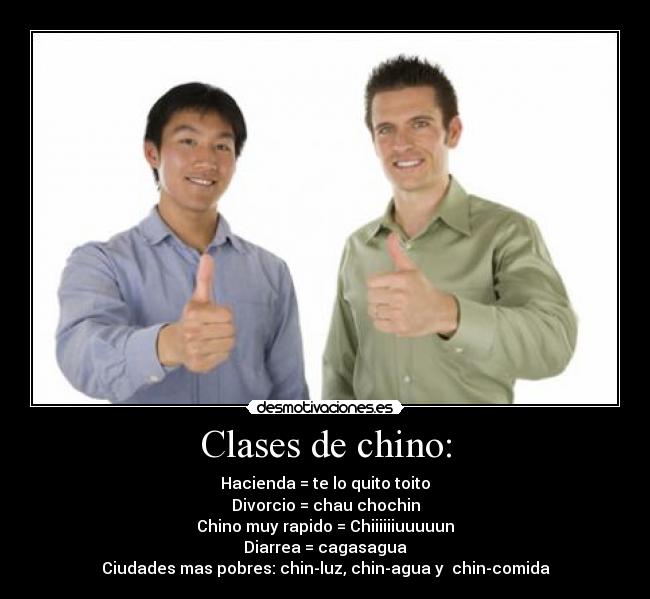Clases de chino: - 