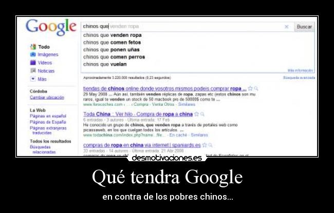 Qué tendra Google -