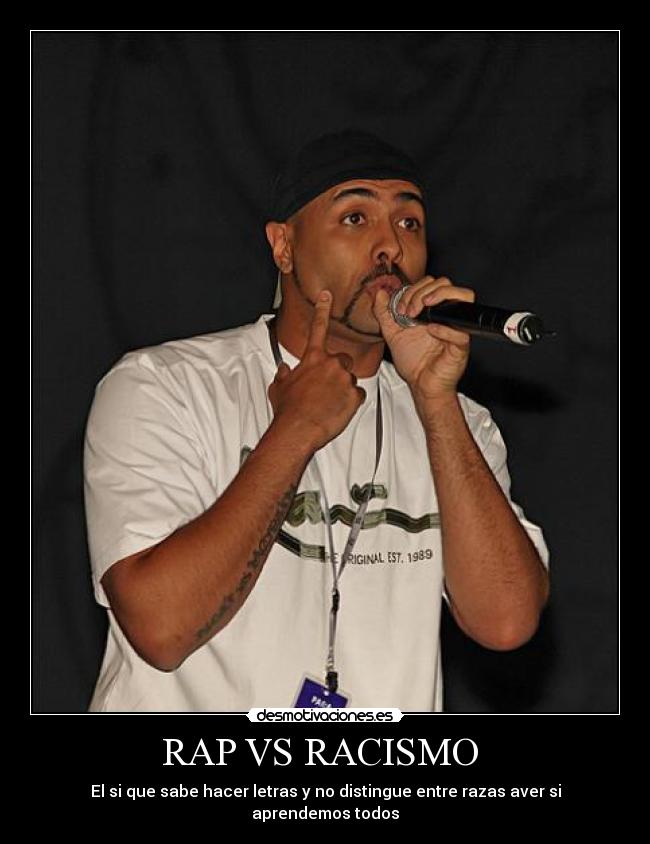 RAP VS RACISMO - El si que sabe hacer letras y no distingue entre razas aver si aprendemos todos