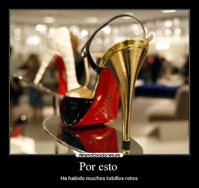 Por esto  - Ha habido muchos tobillos rotos 