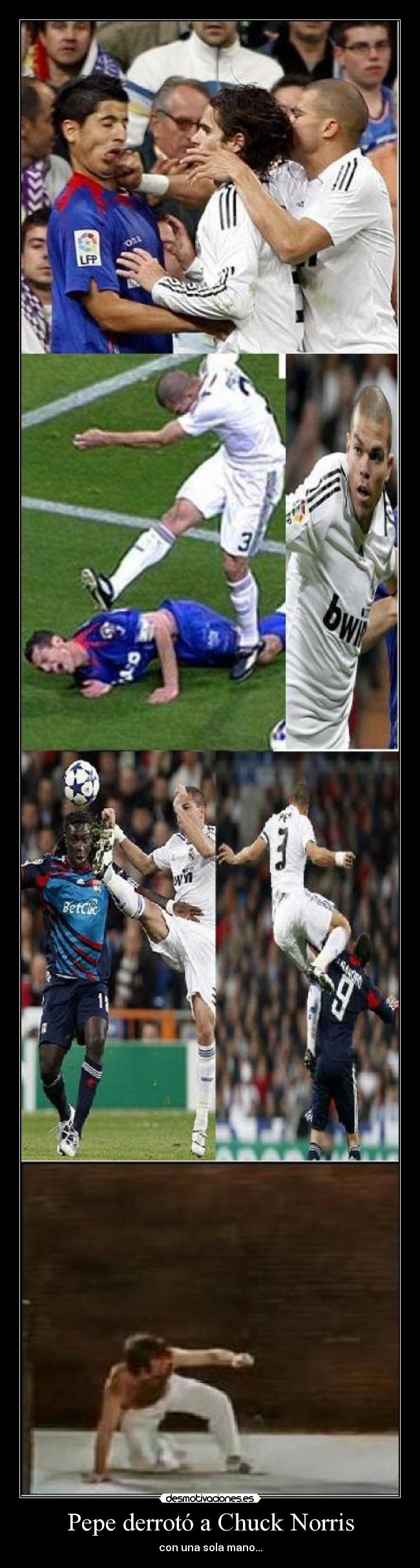 Pepe derrotó a Chuck Norris - con una sola mano...