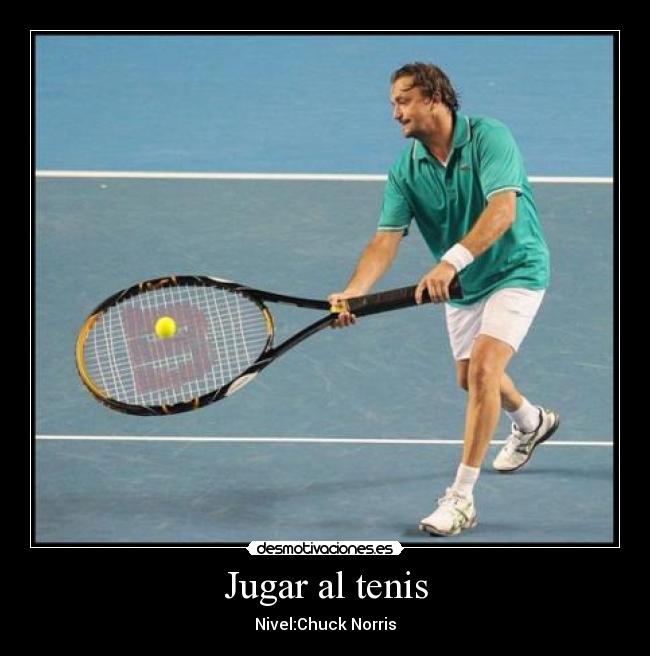 Jugar al tenis -