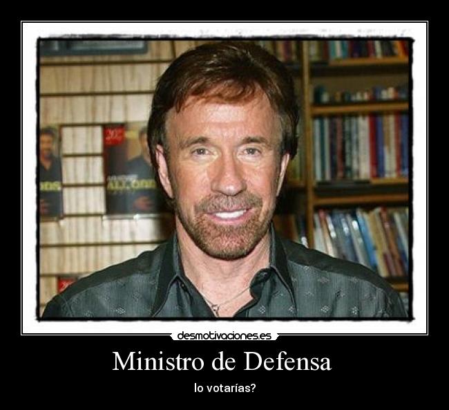 Ministro de Defensa - lo votarías?