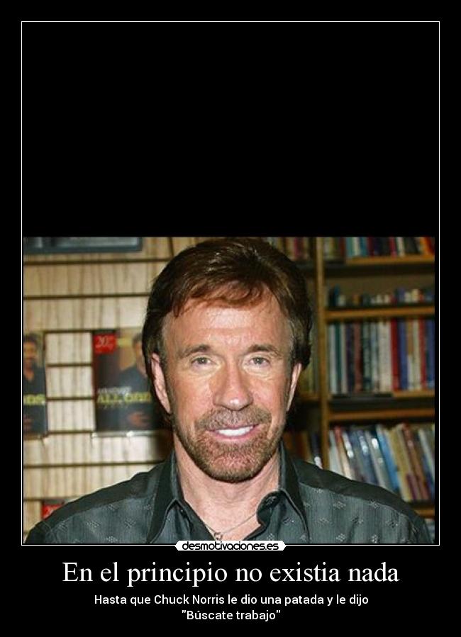 En el principio no existia nada -