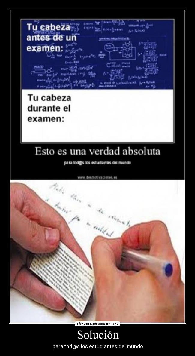 Solución - para tod@s los estudiantes del mundo