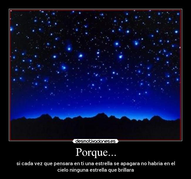 Porque... -
