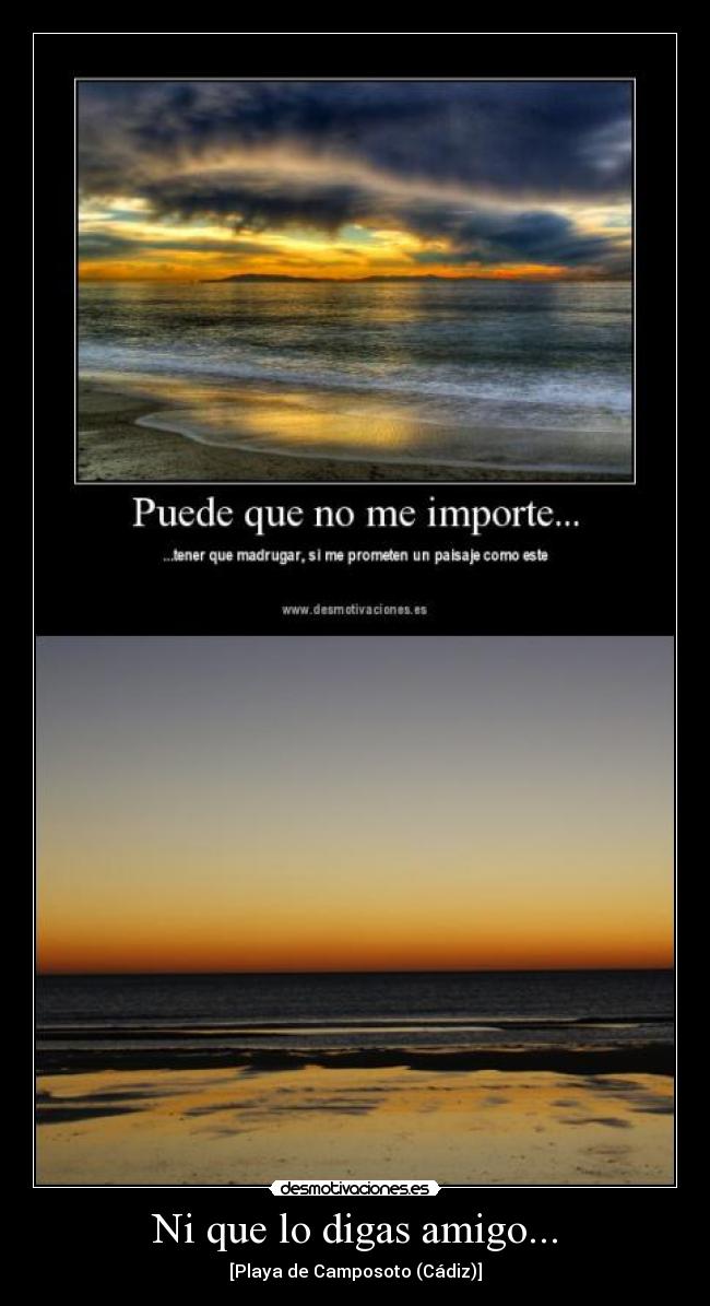 Ni que lo digas amigo... - [Playa de Camposoto (Cádiz)]
