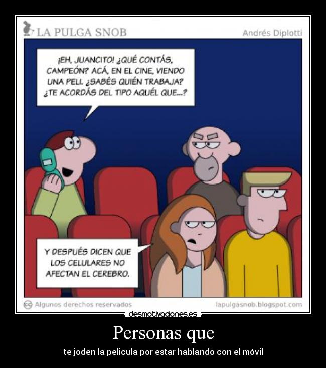 Personas que -
