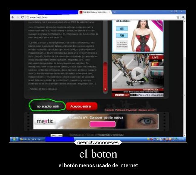 el boton -