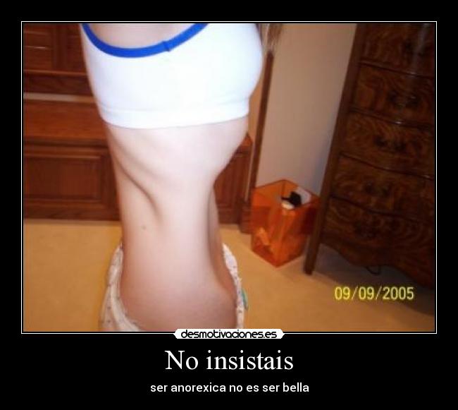 carteles anorexia desmotivaciones