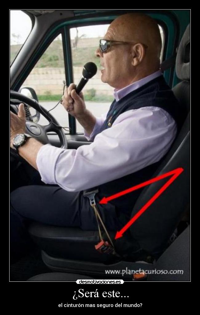 ¿Será este... - el cinturón mas seguro del mundo?