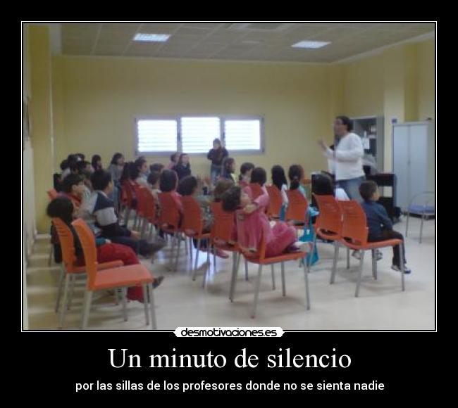 Un minuto de silencio -