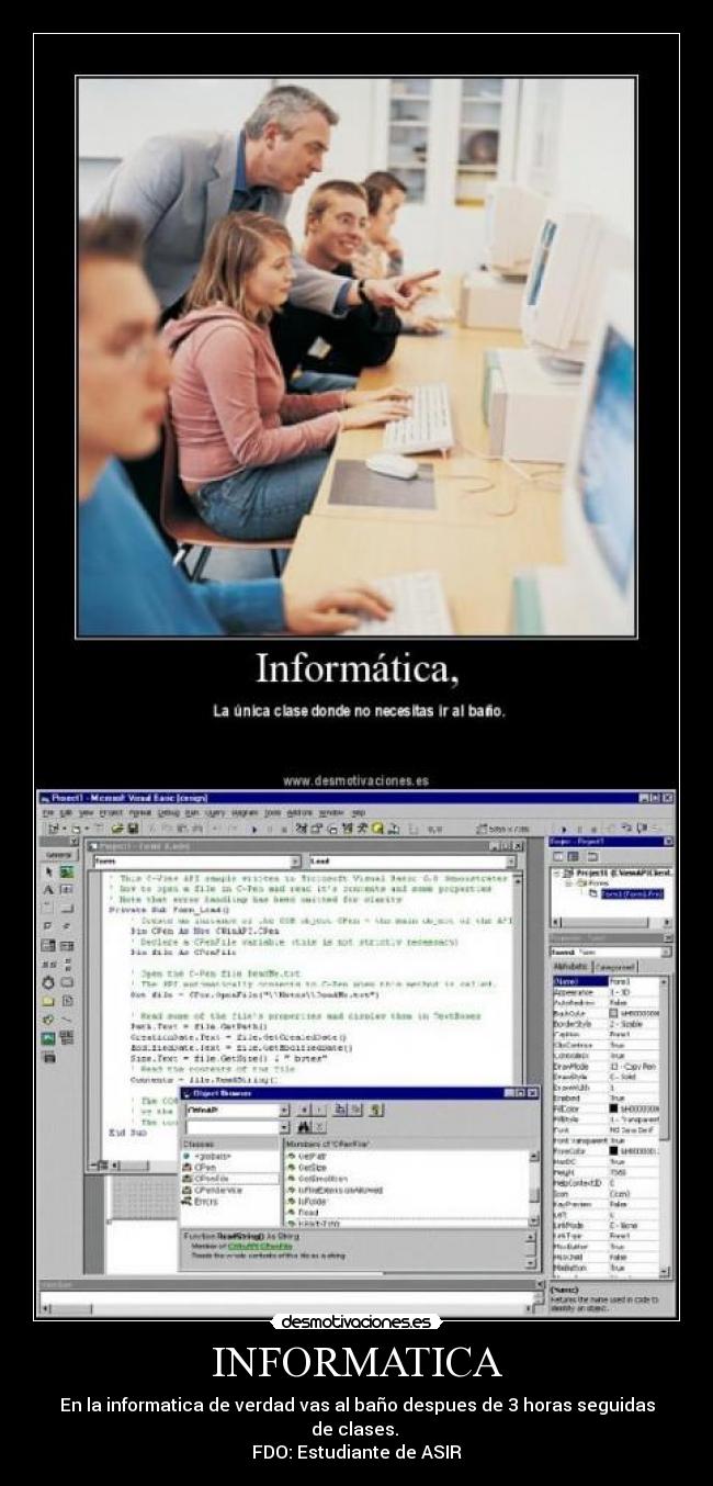 carteles info programacion desmotivaciones