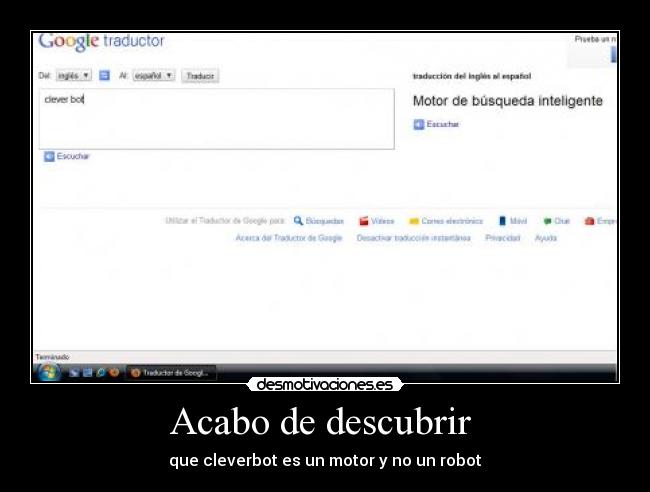 Acabo de descubrir  - 
