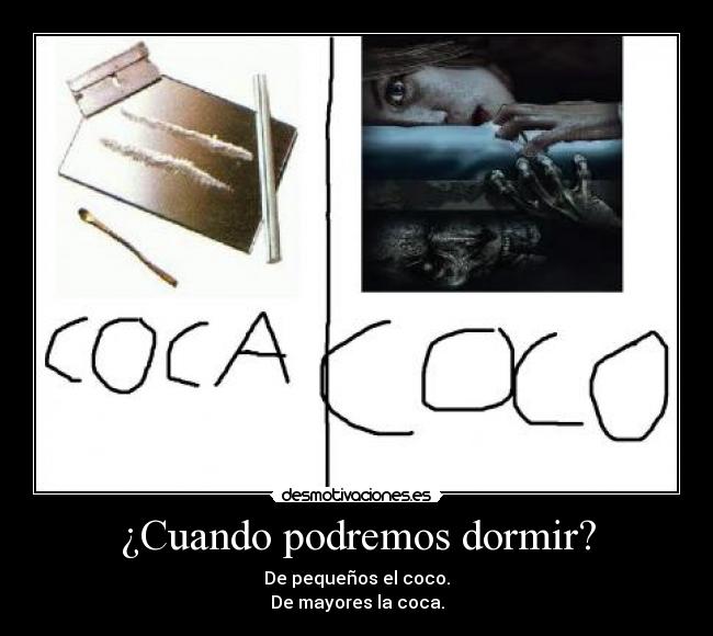 ¿Cuando podremos dormir? -