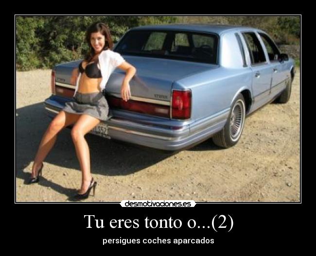 Tu eres tonto o...(2) - persigues coches aparcados