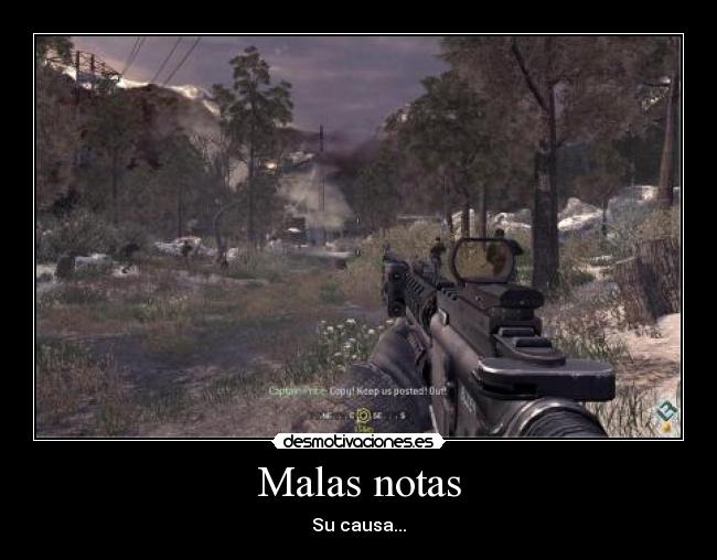 carteles mas notas cod4 cod6 desmotivaciones