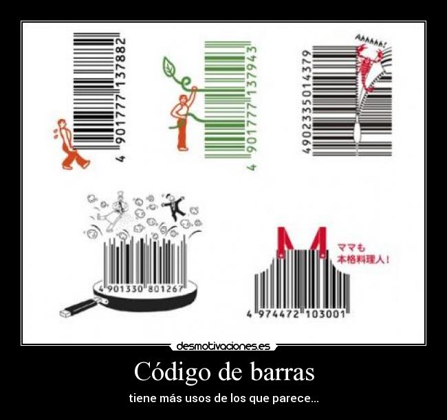 Código de barras - tiene más usos de los que parece...