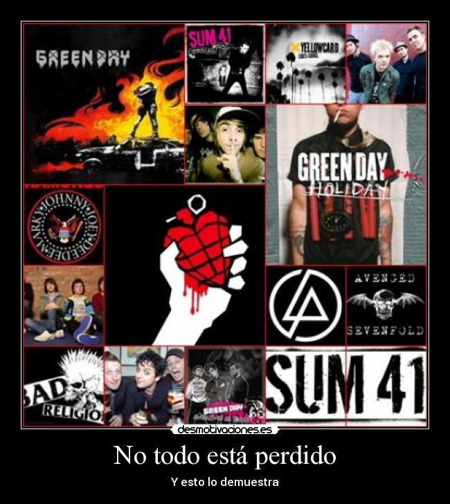 carteles green day avenged sevenfold sum bad religion keyofday arctic monkeys all time low yellowcard desmotivaciones