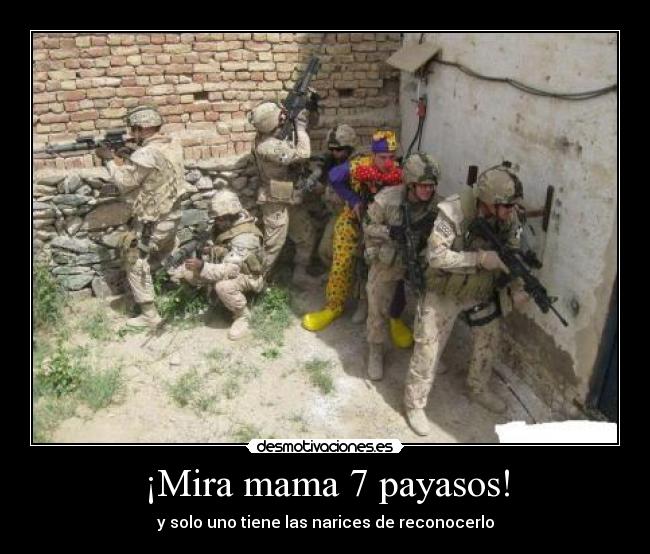 ¡Mira mama 7 payasos! -