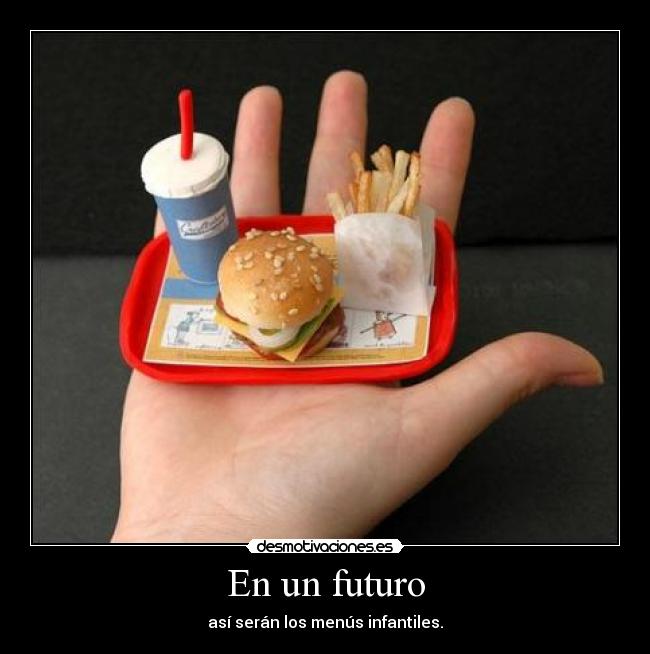En un futuro - así serán los menús infantiles.