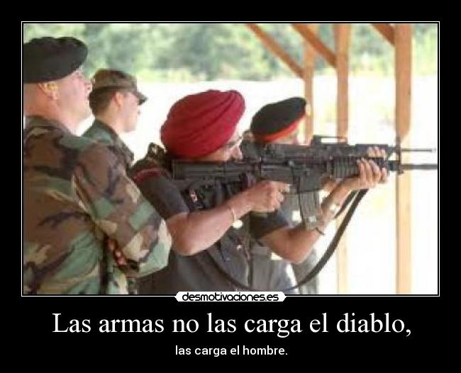 carteles armas commando desmotivaciones