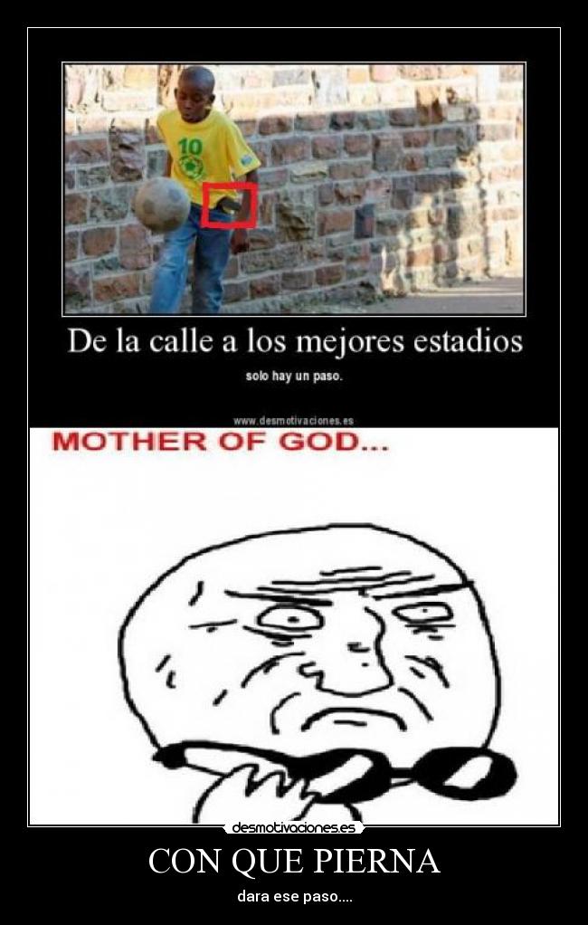 CON QUE PIERNA - dara ese paso....